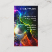 Chakras | Humane Auras | Energieheiler Visitenkarte (Rückseite)