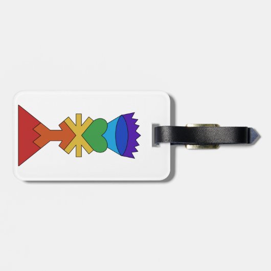 Chakras Luggage Tag Gepäckanhänger (Rückseite horizontal)