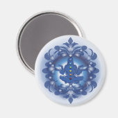 Chakras Magnet (Vorderseite/Rückseite)