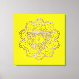Chakras Manipura - Wrapped Canvas Leinwanddruck
