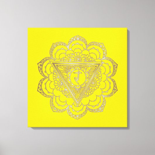 Chakras Manipura - Wrapped Canvas Leinwanddruck (Vorderseite)