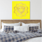 Chakras Manipura - Wrapped Canvas Leinwanddruck (Insitu (Schlafzimmer))