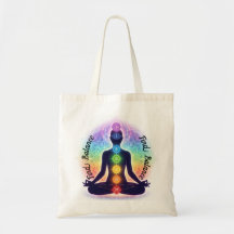 Chakras Meditation Art | Sieben farbenfrohe Symbol
