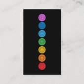 Chakras Meditation Business Card Visitenkarte (Vorderseite)