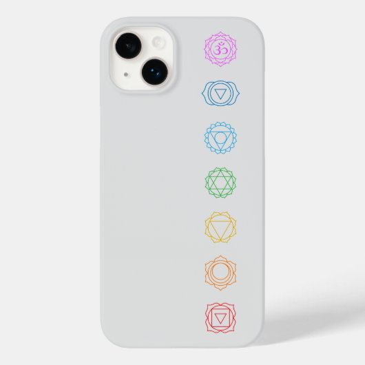Chakras Minimalistisch Case-Mate iPhone Fall Hülle (Rückseite)