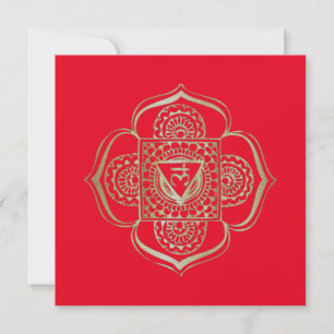 Chakras Muladhara - Grußkarte Einladung