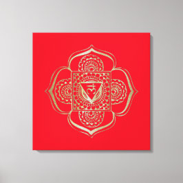 Chakras Muladhara - Wrapped Canvas Leinwanddruck