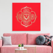 Chakras Muladhara - Wrapped Canvas Leinwanddruck (Insitu (Wohnzimmer))