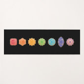 Chakras Rainbow Colors 7 Yogamatte (Vorderseite (Horizontal))