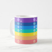 Chakras Rainbow Seven Mandalas Kaffeetasse (Vorderseite Links)