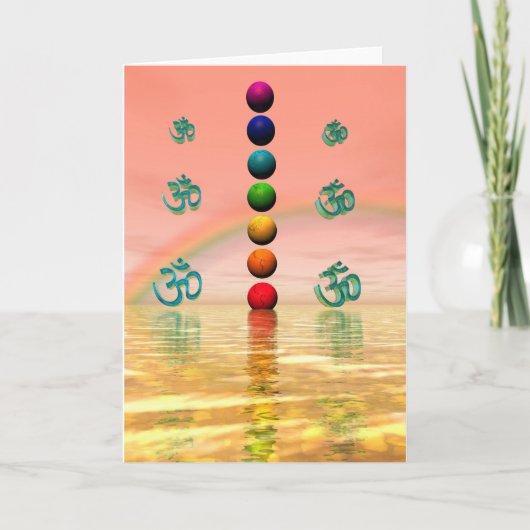 chakras Rosa Karte (Vorderseite)