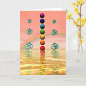 chakras Rosa Karte (Gelbe Blume)