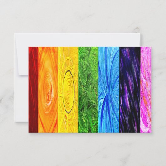 Chakras RSVP Karte (Vorderseite)