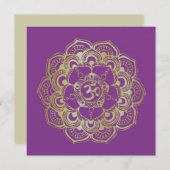 Chakras Sahasrara - Grußkarte Einladung (Vorne/Hinten)