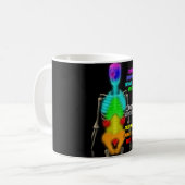 Chakras Skelett Kaffeetasse (Vorderseite Links)