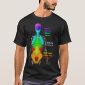 Chakras Skelett T-Shirt (Vorderseite)