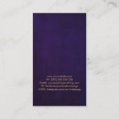 Chakras Tree Branch Blüh Visitenkarte (Rückseite)