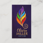 Chakras Tree Branch Blüh Visitenkarte (Vorderseite)