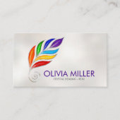 Chakras Tree Branch Blüh Visitenkarte (Vorderseite)