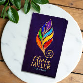 Chakras Tree Branch Blüh Visitenkarte