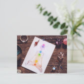 Chakras und Gleichgewicht Postkarte (Stehend Vorderseite)