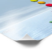 Chakras und Regenbogen - 3D-Darstellung Fotodruck (Ecke)