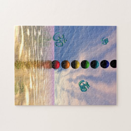 chakras und Wolken Puzzle (Horizontal)
