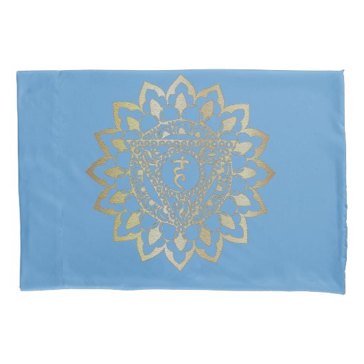 Chakras Vishudda - Pillowcase Kissenbezug (Vorderseite)