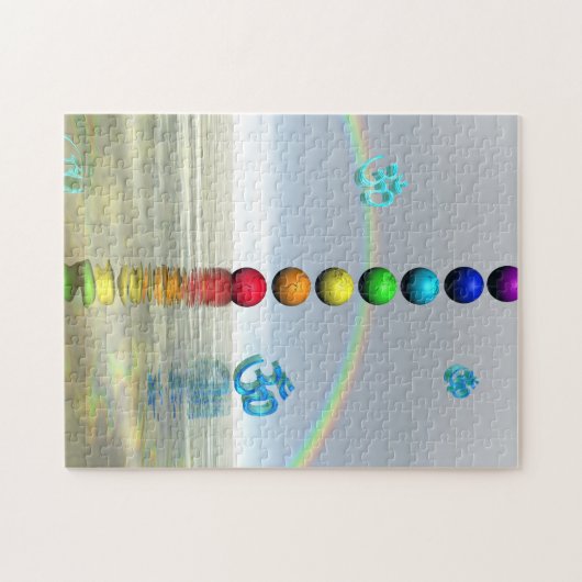 chakras weiß puzzle (Horizontal)