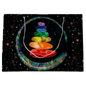 Chakras Zen Stones und Enso Kreis Große Geschenktüte (Vorderseite)