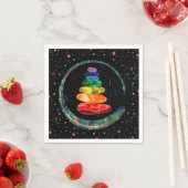 Chakras Zen Stones und Enso-Kreis Serviette (Beispiel)