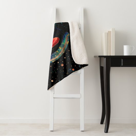 Chakras Zen Stones und Enso Kreis Sherpadecke (Beispiel)