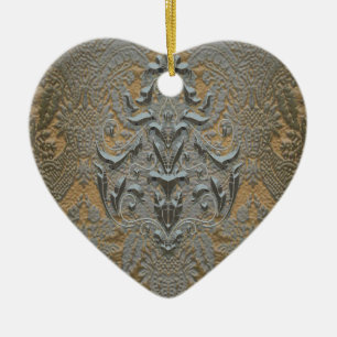 Chalchadora Damast Keramik Ornament