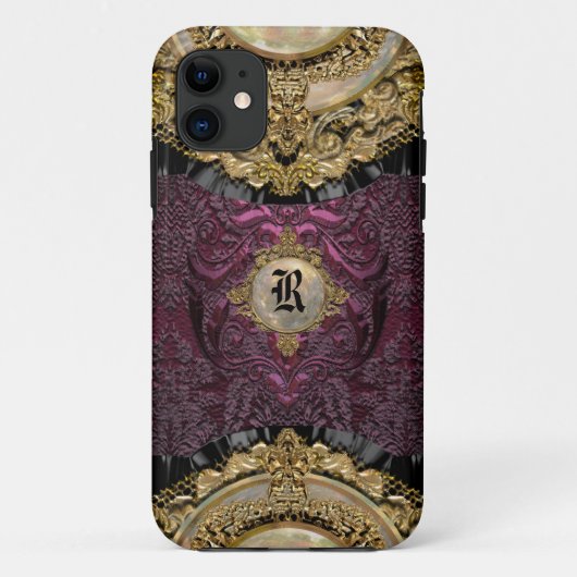 Chalchadoriz Elegant Monogram Case-Mate iPhone Hülle (Rückseite)