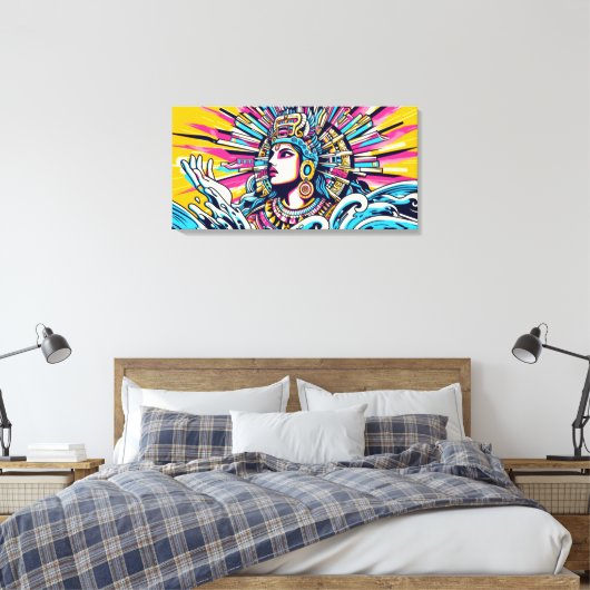 Chalchiuhtlicue 4 leinwanddruck (Insitu (Schlafzimmer))