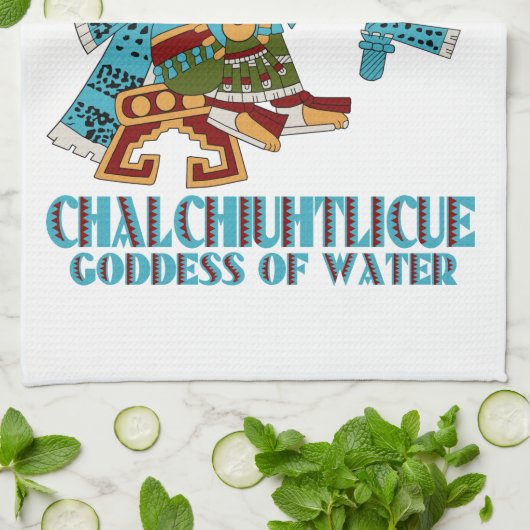 Chalchiuhtlicue Geschirrtuch (Gefaltet)