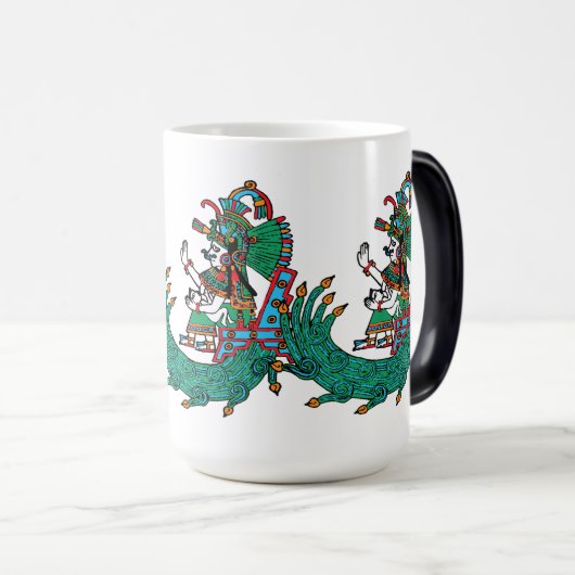 Chalchiuhtlicue - Göttin der blühenden Gewässer Verwandlungstasse (VorderseiteRechts)