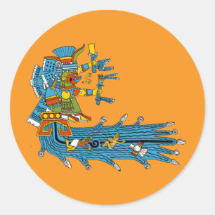 Chalchiuhtlicue Runder Aufkleber