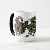 Chalchiuhtotolin - Schirmherr junger Krieger Verwandlungstasse (Vorderseite Links)