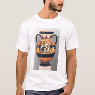 Chalcidian schwarze Zahl Amphora, der eine Sphinx T-Shirt