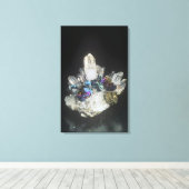 Chalcopyrite auf Quartz, Rumänien Leinwanddruck (Insitu (Holzboden))