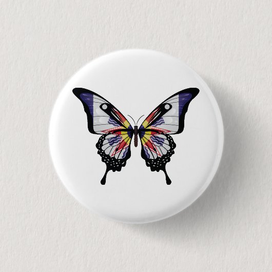 Chaldea Frack Butterfly Flag Sticker Button (Vorderseite)
