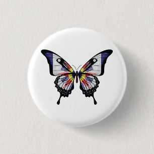 Chaldea-Schwalbenschwanz-Schmetterlingsflaggen-Auf Button