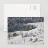 Chalet - Französische Alpen Postkarte (Vorne/Hinten)