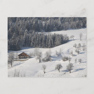 Chalet - Französische Alpen Postkarte