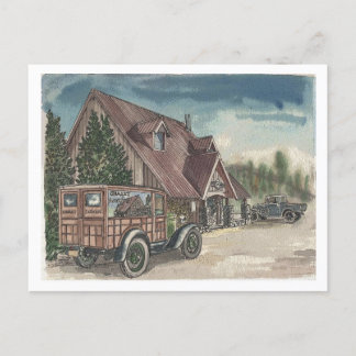Chalet-Lieferung Postkarte