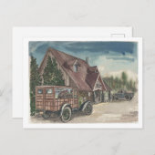 Chalet-Lieferung Postkarte (Vorne/Hinten)