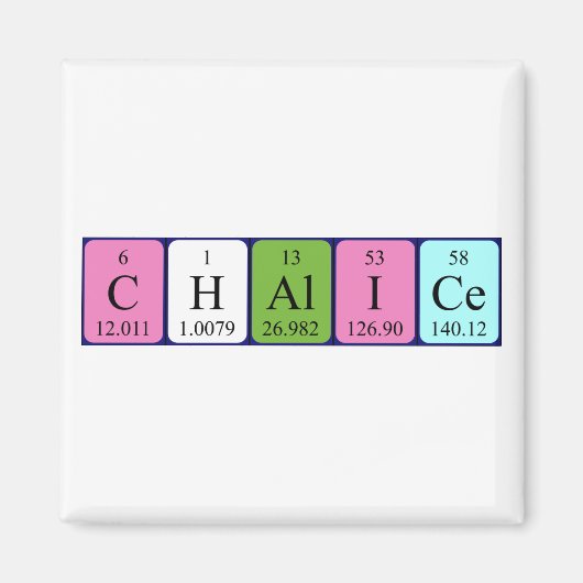 Chalet-Periodenmagnet Magnet (Vorne)
