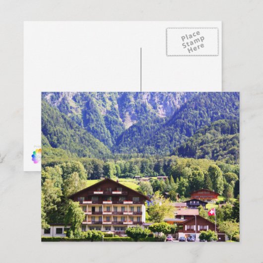 Chalet Postkarte (Vorne/Hinten)