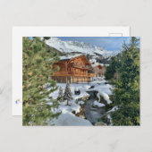 Chalet Postkarte (Vorne/Hinten)
